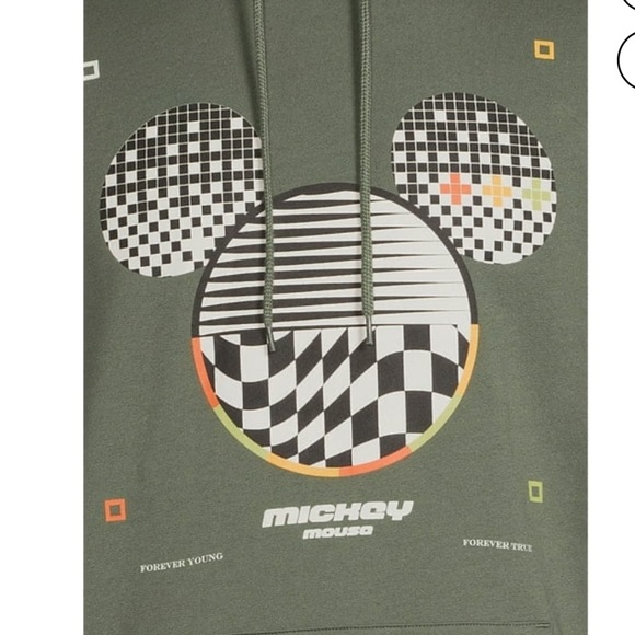Disney Mickey Mouse Men's Graphic Hoodie - Green Size Large - Picture 4 of 8
